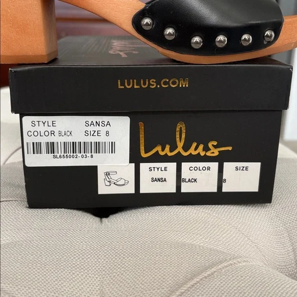 LULUS black ankle strap platform sandals - Picture 9 of 12